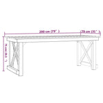 3-Delige Tuinset Geïmpregneerd Grenenhout