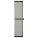 Tuinkast Met 3 Schappen 34X40X168 Cm Grijs En Zwart