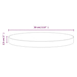 Tafelblad Ø30X2,5 Cm Massief Grenenhout