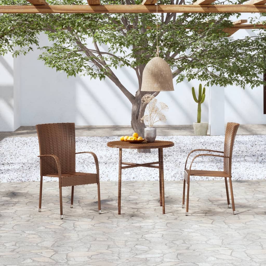 -Delige Tuinset Poly Rattan