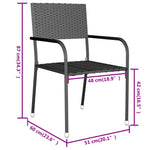 -Delige Tuinset Poly Rattan