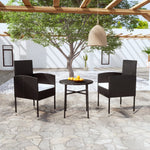 -Delige Tuinset Poly Rattan