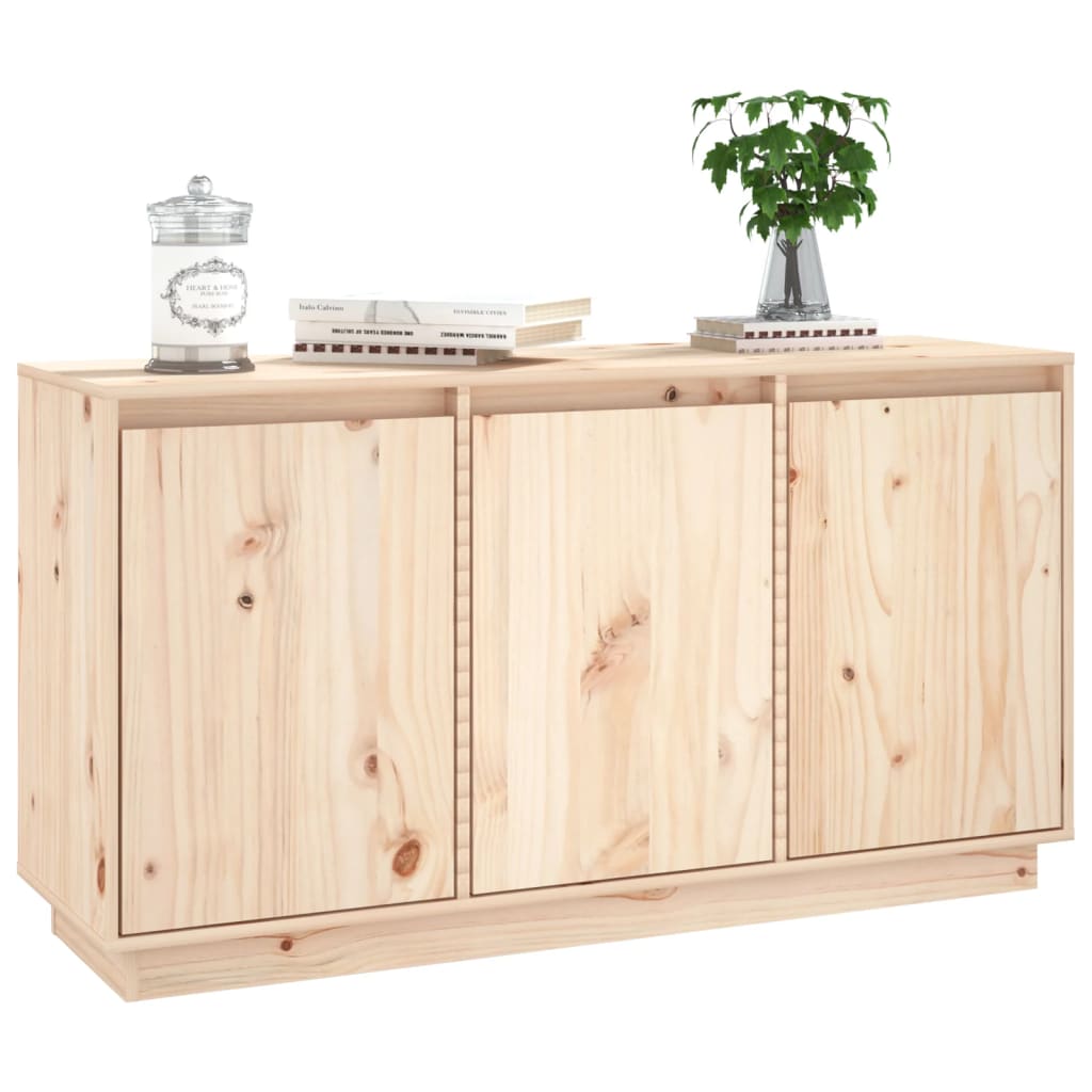 Dressoir 111X34X60 Cm Massief Grenenhout