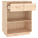 Wandkast 60X34X75 Cm Massief Grenenhout