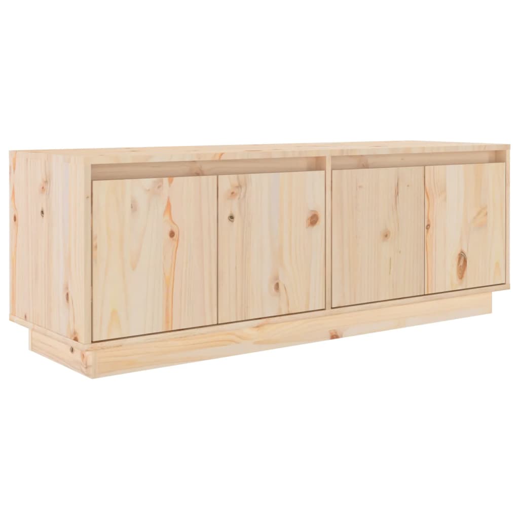 Tv-Meubel 110X34X40 Cm Massief Grenenhout