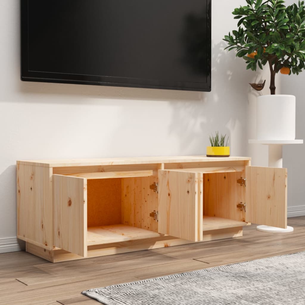 Tv-Meubel 110X34X40 Cm Massief Grenenhout