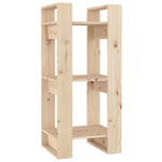 Boekenkast/Kamerscherm 41X35X91 Cm Massief Grenenhout