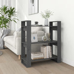 Boekenkast/Kamerscherm 80X35X91 Cm Massief Grenenhout