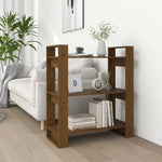 Boekenkast/Kamerscherm 80X35X91 Cm Massief Grenenhout