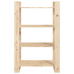 Boekenkast/Kamerscherm 80X35X125 Cm Massief Grenenhout