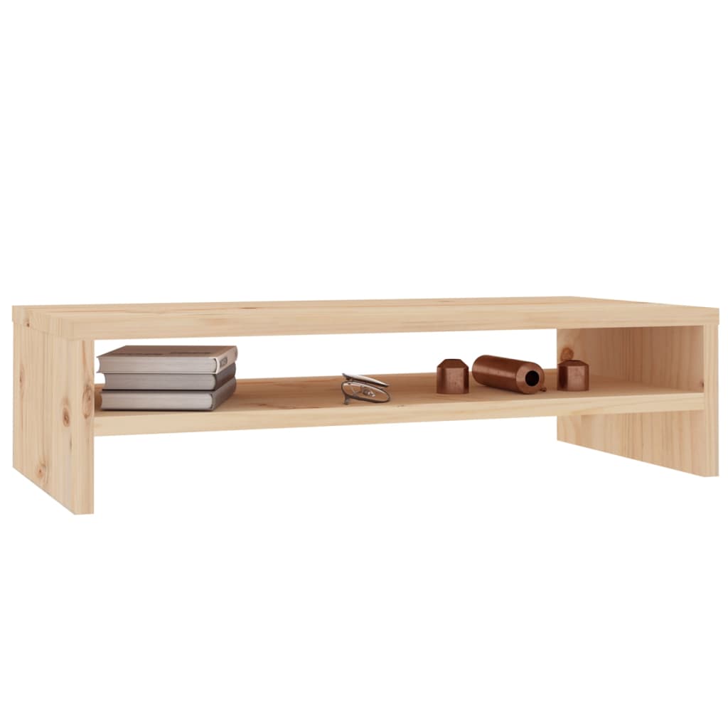 Monitorstandaard 50X24X13 Cm Massief Grenenhout