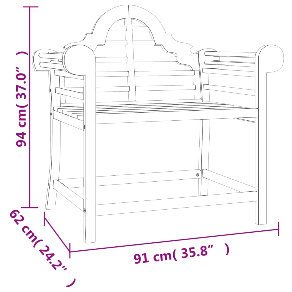 Tuinstoelen 91X6X94 Cm Massief Teakhout