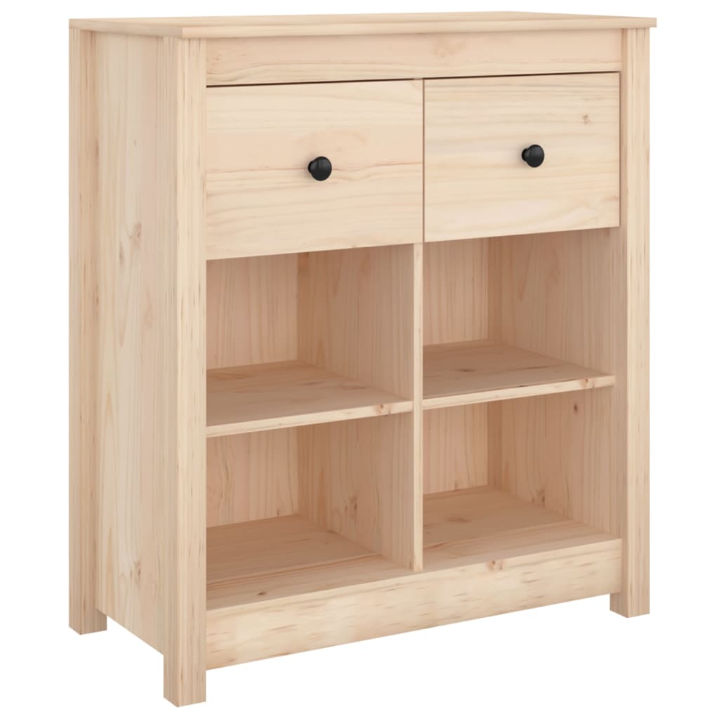 Dressoir 70X35X80 Cm Massief Grenenhout