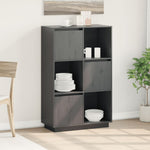 Hoge Kast 38X35X117 Cm Massief Grenenhout