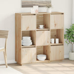 Hoge Kast 110,5X35X117 Cm Massief Grenenhout