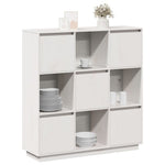 Hoge Kast 110,5X35X117 Cm Massief Grenenhout
