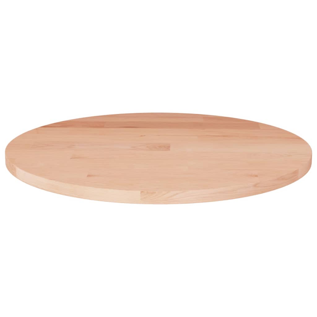 Tafelblad Rond Ø30X1,5 Cm Onbehandeld Massief Eikenhout