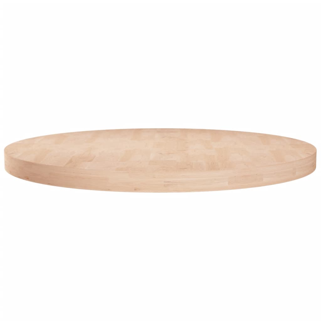 Tafelblad Rond Ø30X1,5 Cm Onbehandeld Massief Eikenhout