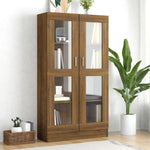 Vitrinekast 82,5X30,5X80 Cm Bewerkt Hout