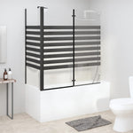 Badwand Gestreept 120X68X130 Cm Gehard Glas