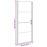 Douchedeur Gehard Glas Zwart