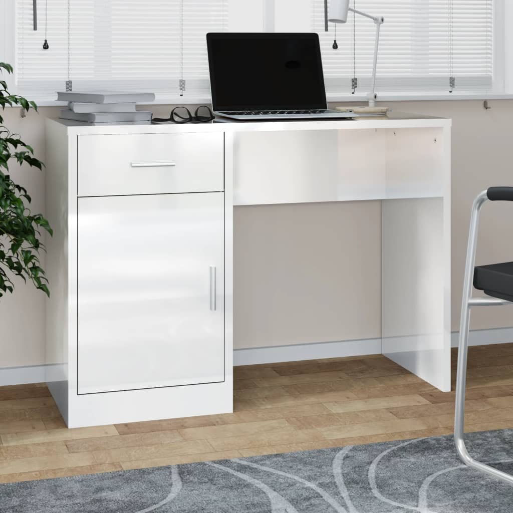 Bureau Met Lade En Kastje 100X40X73 Cm