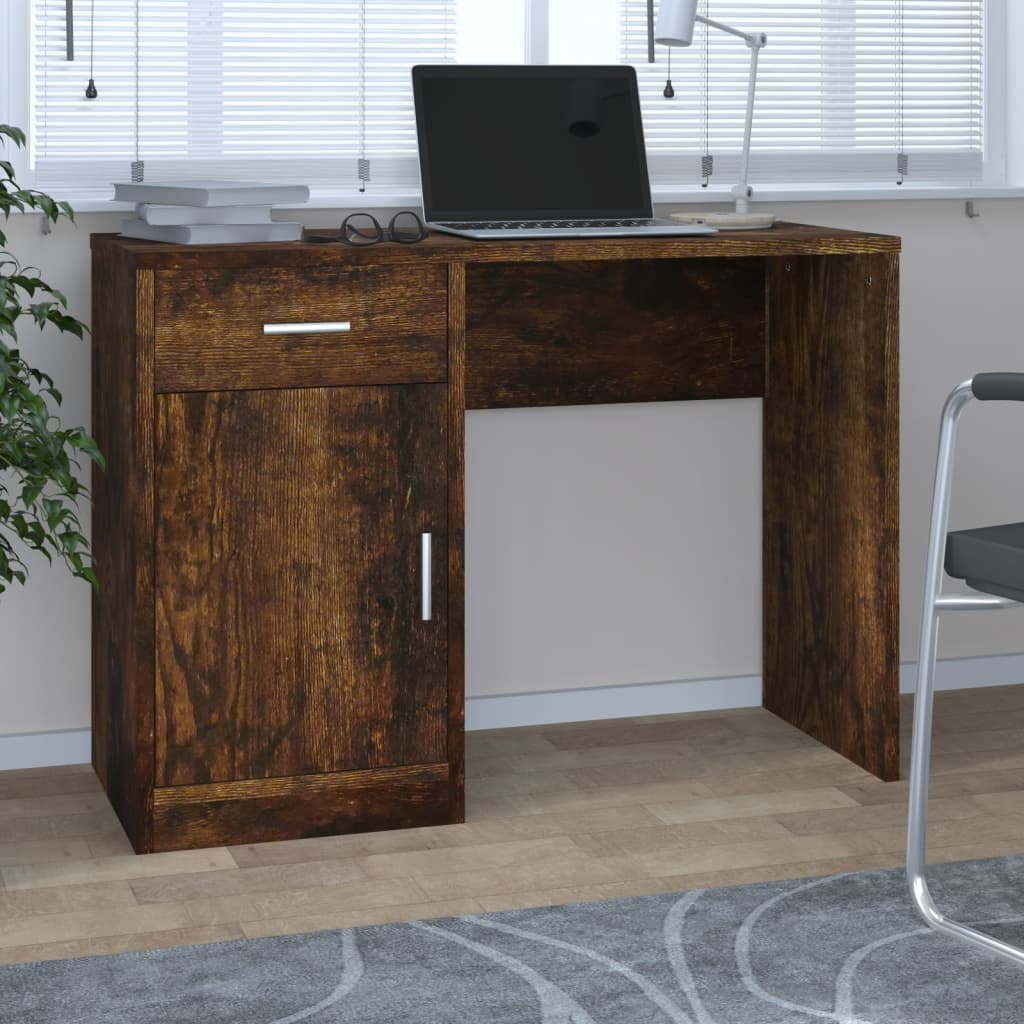 Bureau Met Lade En Kastje 100X40X73 Cm