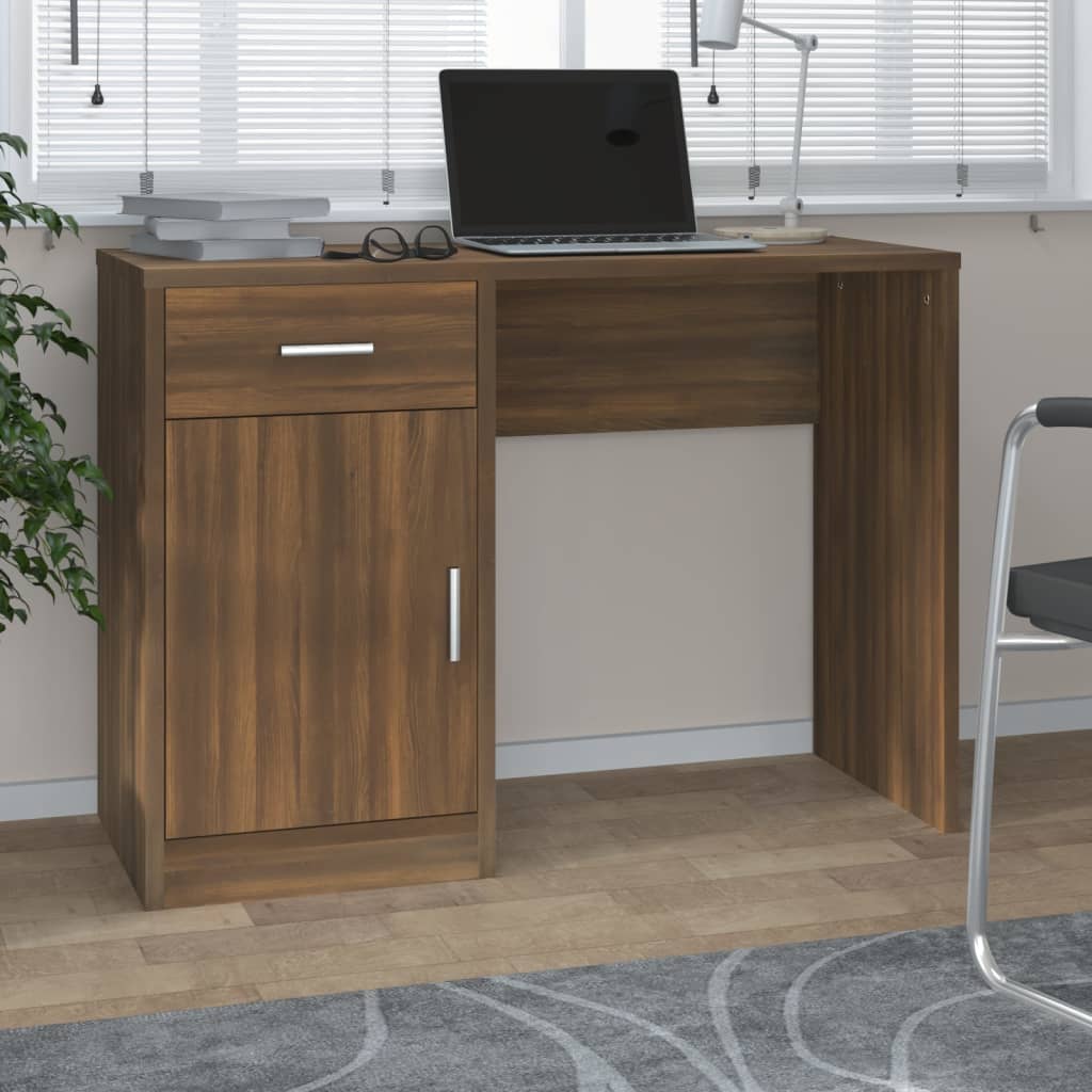 Bureau Met Lade En Kastje 100X40X73 Cm