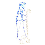 Kerstfiguren Herder En Lam Met 168 Led's 102,5X35 Cm