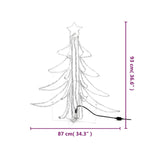 Kerstfiguur Kerstboom Met Warmwitte Led's 87X87X93 Cm