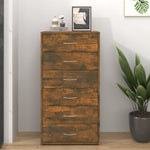 Dressoir Met 6 Lades 50X34X96 Cm Bewerkt Hout