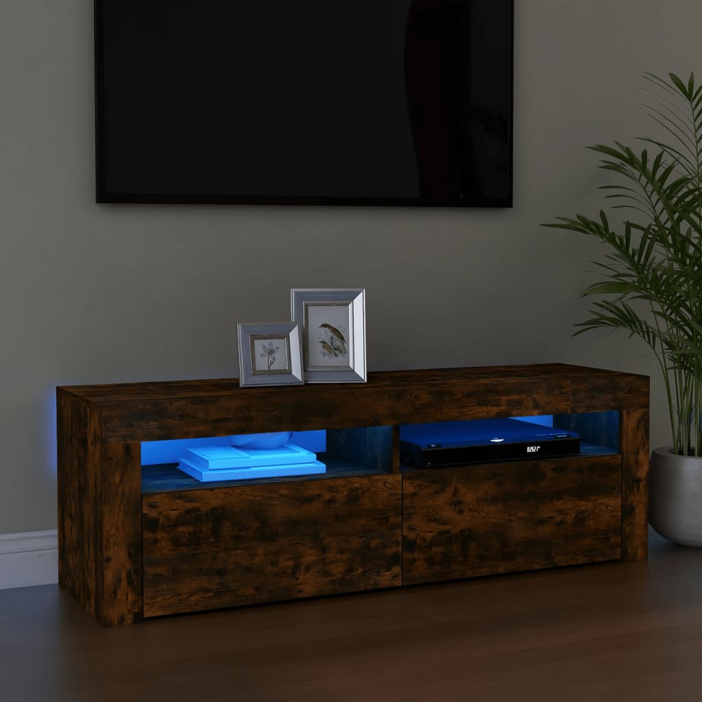 Tv-Meubel Met Led-Verlichting 120X35X40 Cm Kleurig