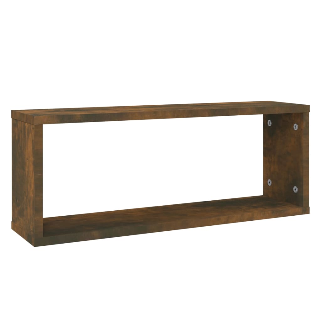 Wandschappen Kubus 60X15X23 Cm Bewerkt Hout