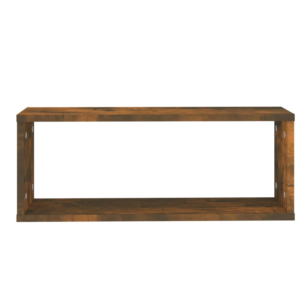 Wandschappen Kubus 60X15X23 Cm Bewerkt Hout