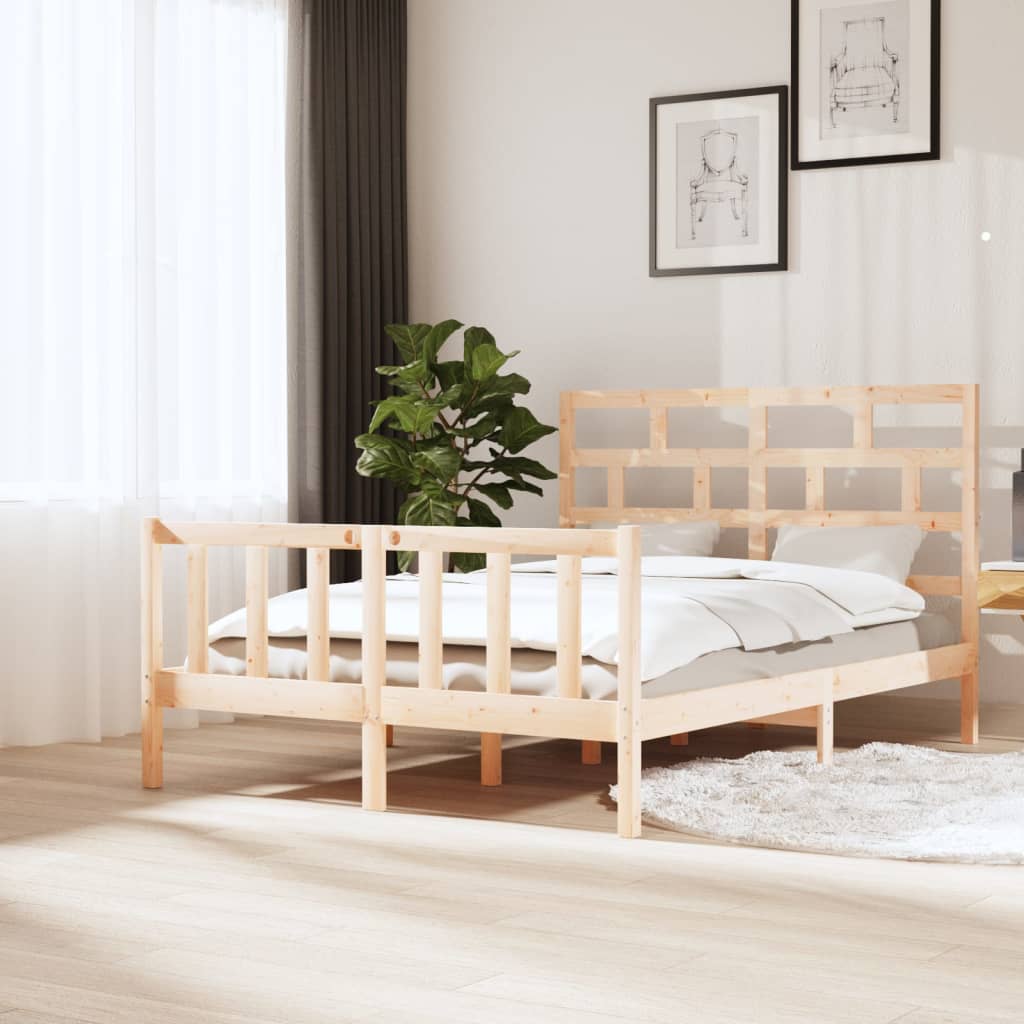 Bedframe Massief Grenenhout