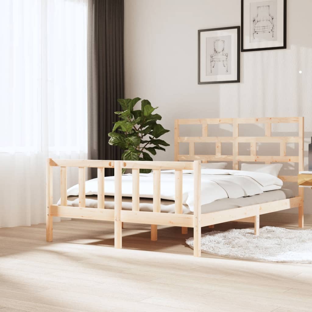 Bedframe Massief Grenenhout