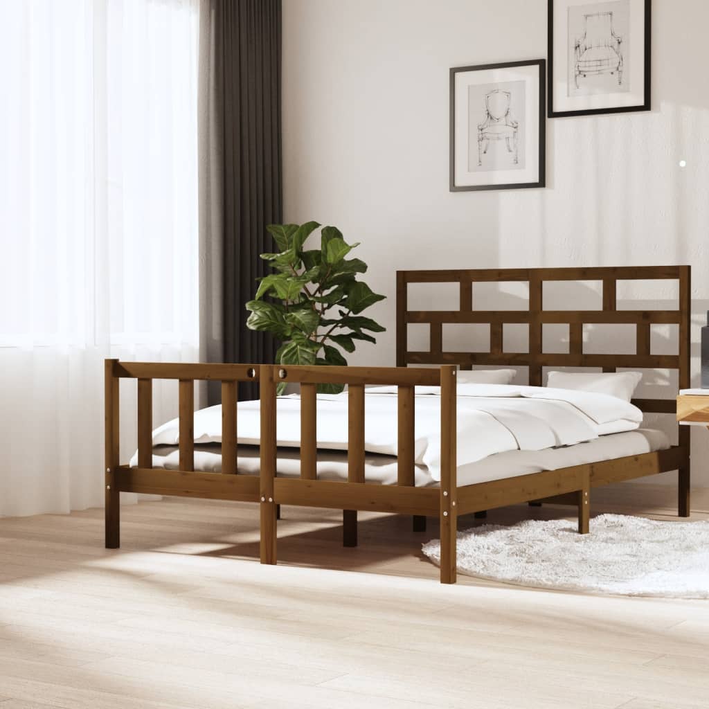 Bedframe Massief Grenenhout