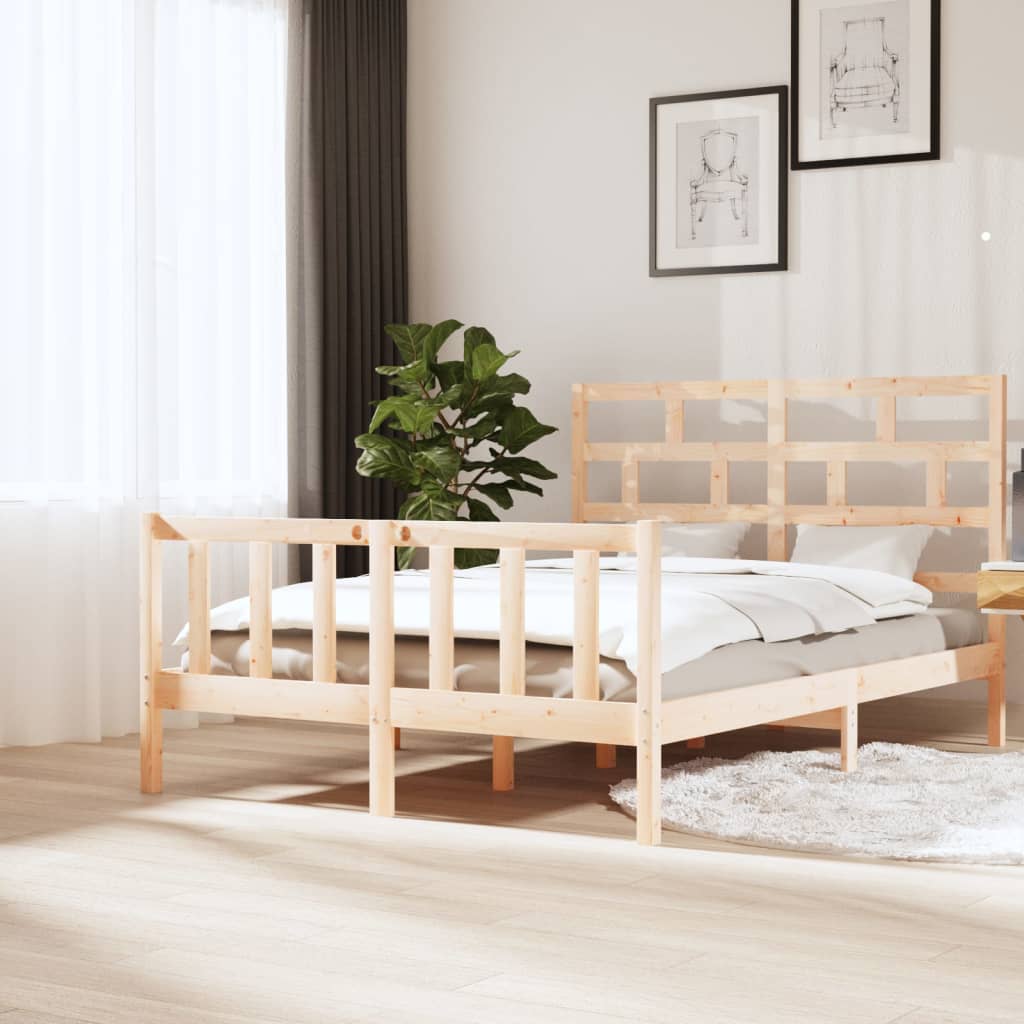 Bedframe Massief Grenenhout