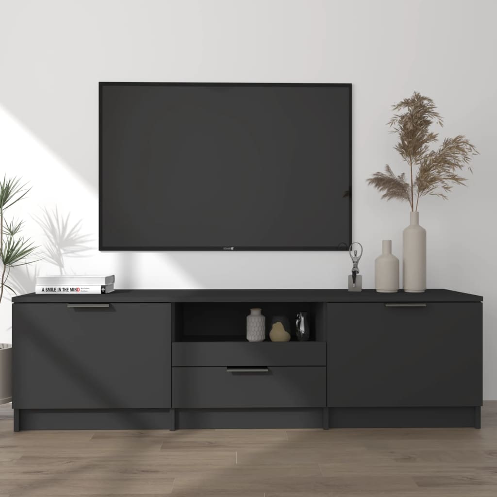 Tv-Meubel 140X35X40 Cm Bewerkt Hout