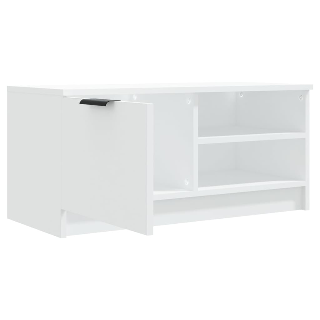 Tv-Meubel 80X35X36,5 Cm Bewerkt Hout