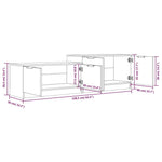 Tv-Meubel 158,5X36X45 Cm Bewerkt Hout