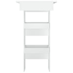 Bartafel Wandgemonteerd 102X45X103,5 Cm Bewerkt Hout