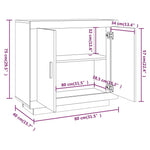 Dressoir 80X40X75 Cm Bewerkt Hout