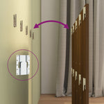 Hoofdbord 120X1,5X80 Cm Bewerkt Hout