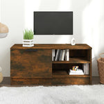 Tv-Meubel 80X35X36,5 Cm Bewerkt Hout