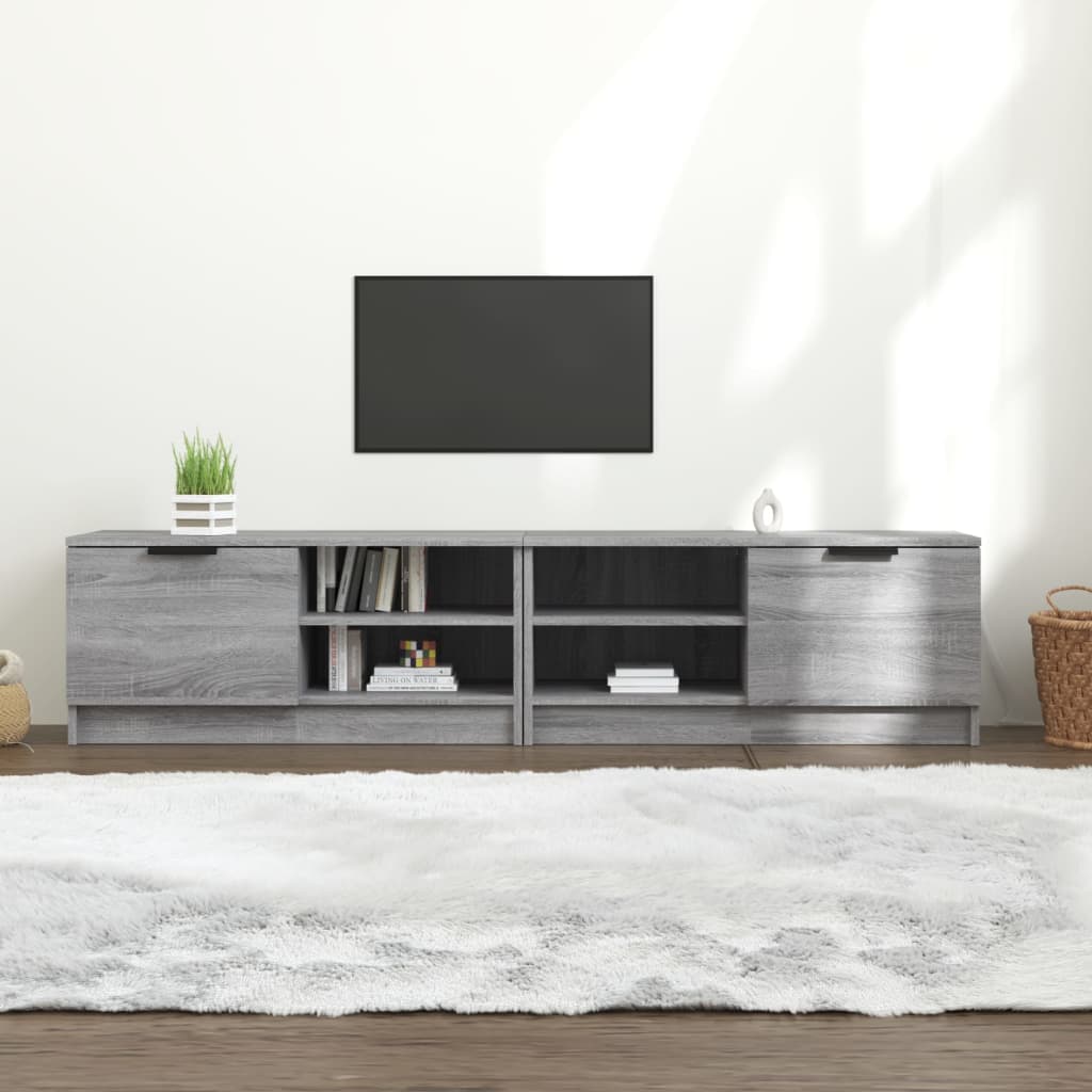 Tv-Meubel 80X35X36,5 Cm Bewerkt Hout