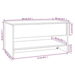 Salontafel 80X50X40 Cm Bewerkt Hout