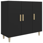 Dressoir 90X34X80 Cm Bewerkt Hout