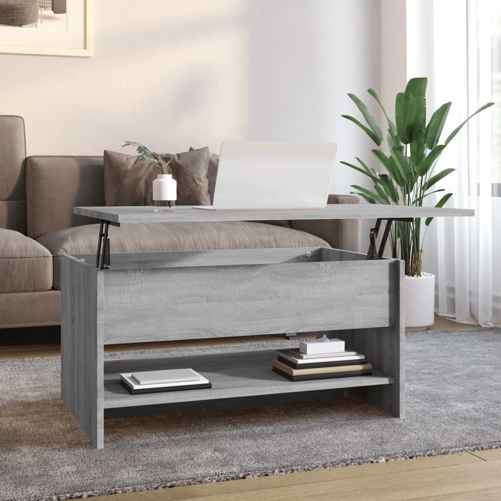 Salontafel 80X50X40 Cm Bewerkt Hout