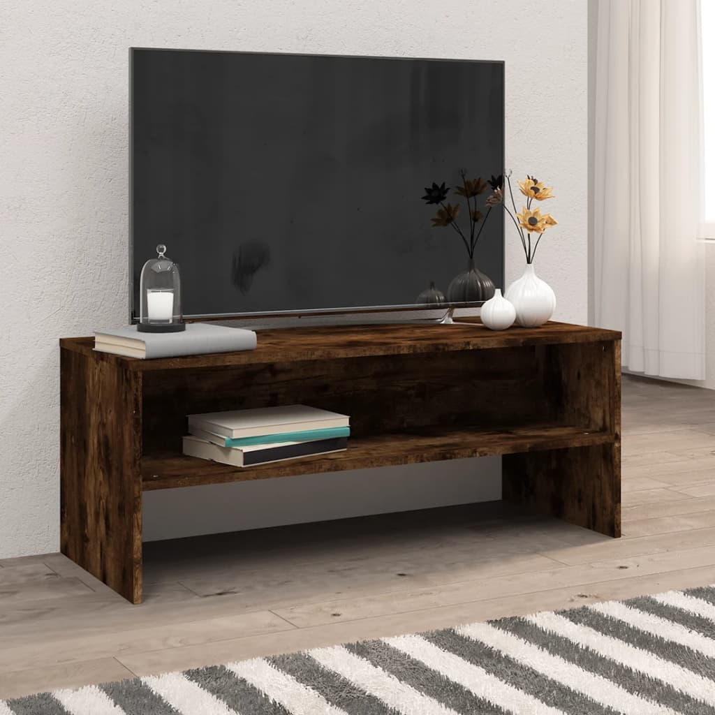 Tv-Meubel 100X40X40 Cm Bewerkt Hout